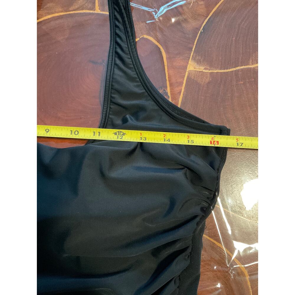 DKNY One Piece Black Swim Suit SZ 16 - Picture 7 of 9